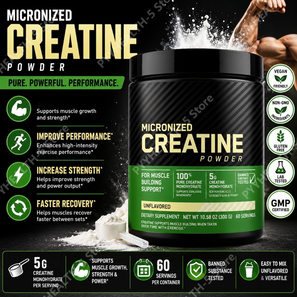 Creatine Monohydrate Powder - 크레아틴 모노하이드레이트 파우더 무향 300g, 1회
