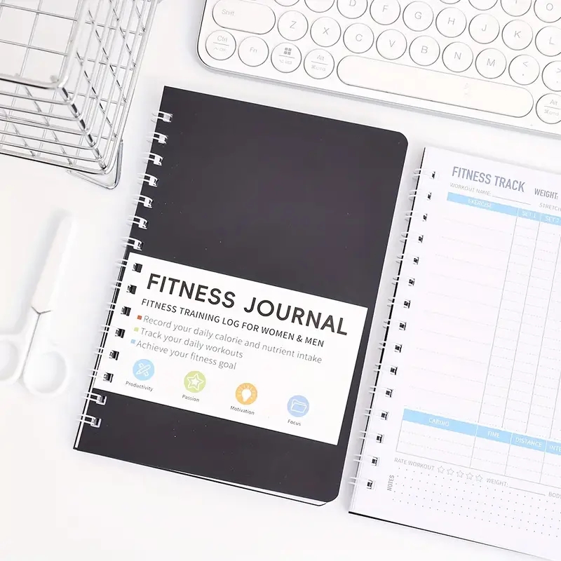 피트니스 저널 노트북 일일 운동 및 영양 계획표 32매 - Nutrition And Exercise 리뷰 및 가격